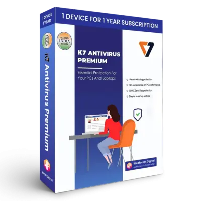 K7 Antivirus Premium 1 Pc for 1 Year Protection